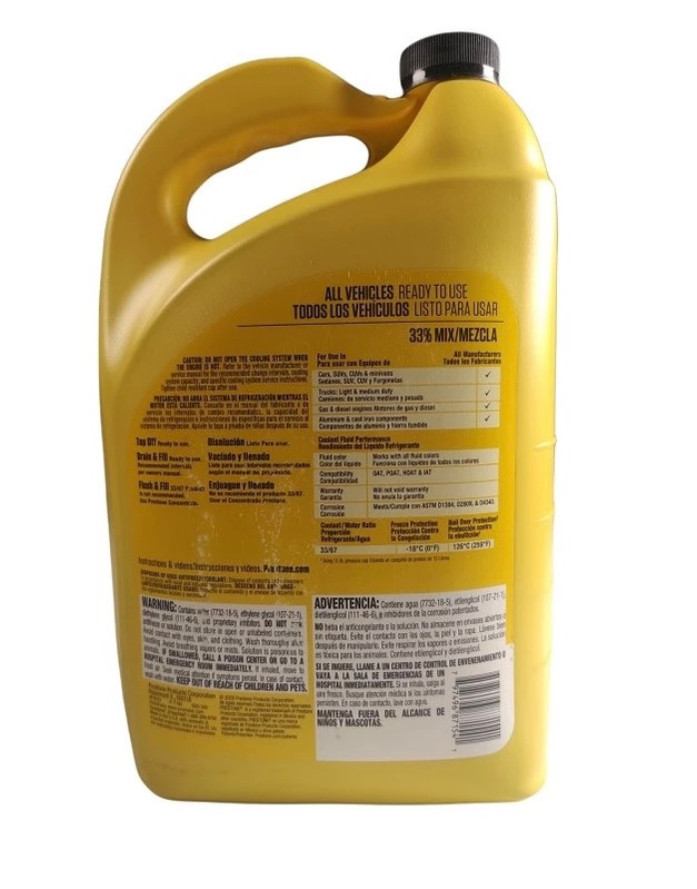ضدیخ و ضدجوش و آب رادیاتور پرستون مدل Coolant 33% حجم 3780 میلیلیتر
