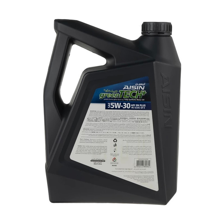 روغن موتور خودرو آیسین مدل 5W-30 SN PLUS ظرفیت 5000 میلی لیتر